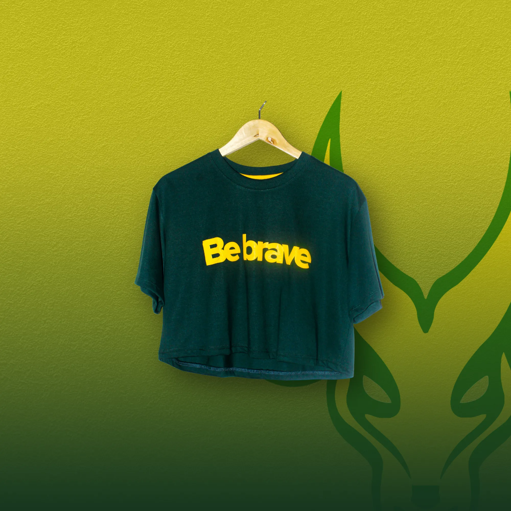 Tshirt, Be Brave, Croptop
