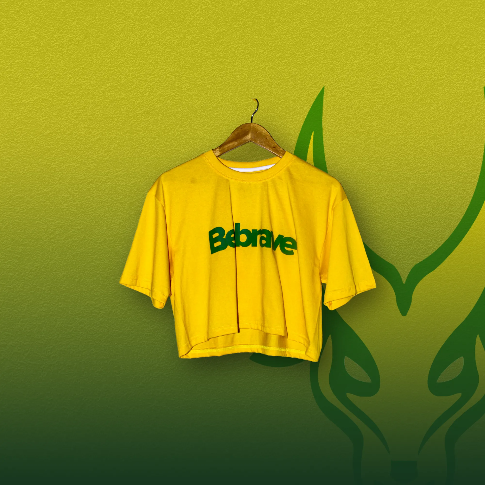 Tshirt, Be Brave, Croptop